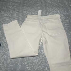 J. Crew Women's Bright White Boyfriend Jeans